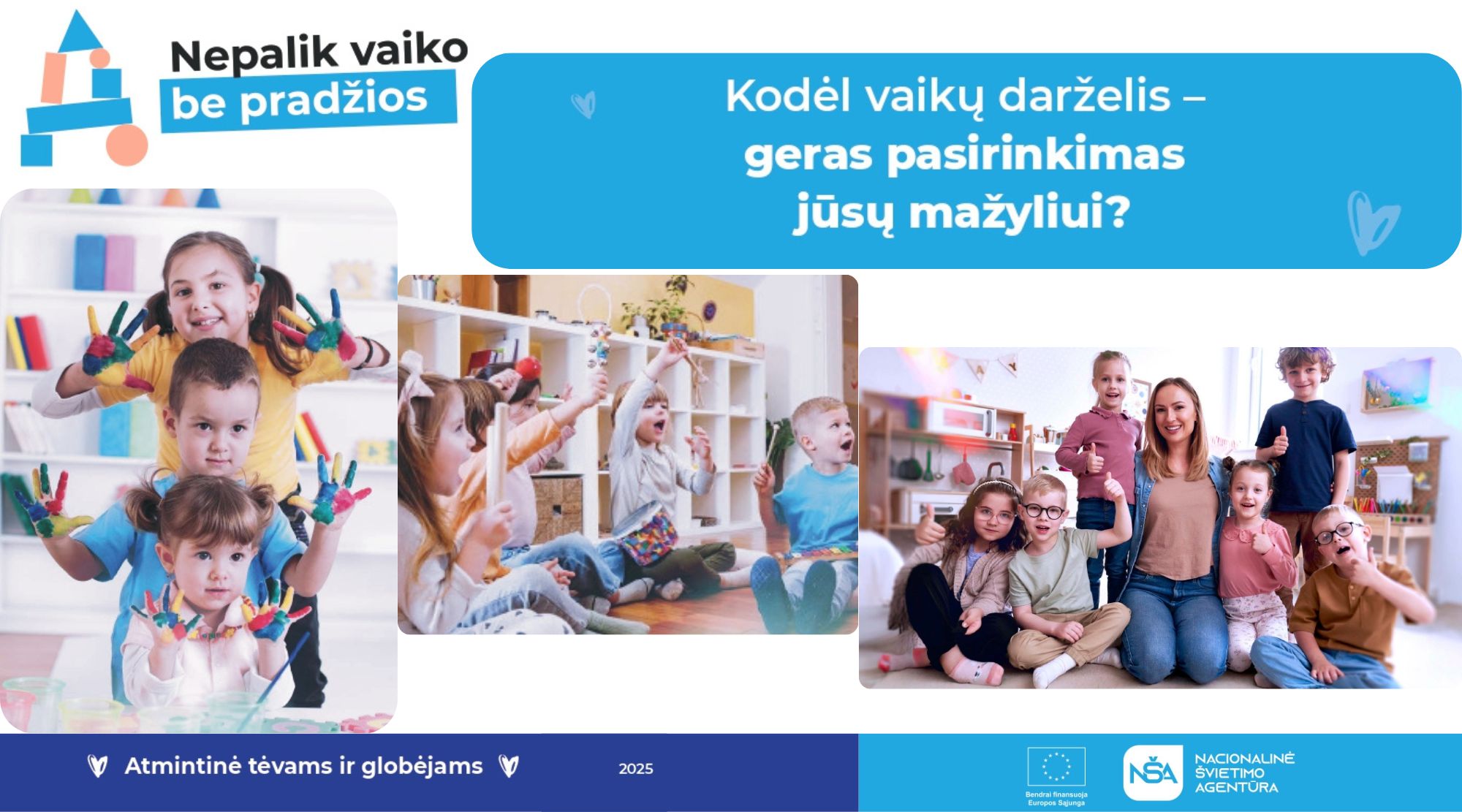 Kodėl vaikų darželis – geras pasirinkimas jūsų mažyliui?